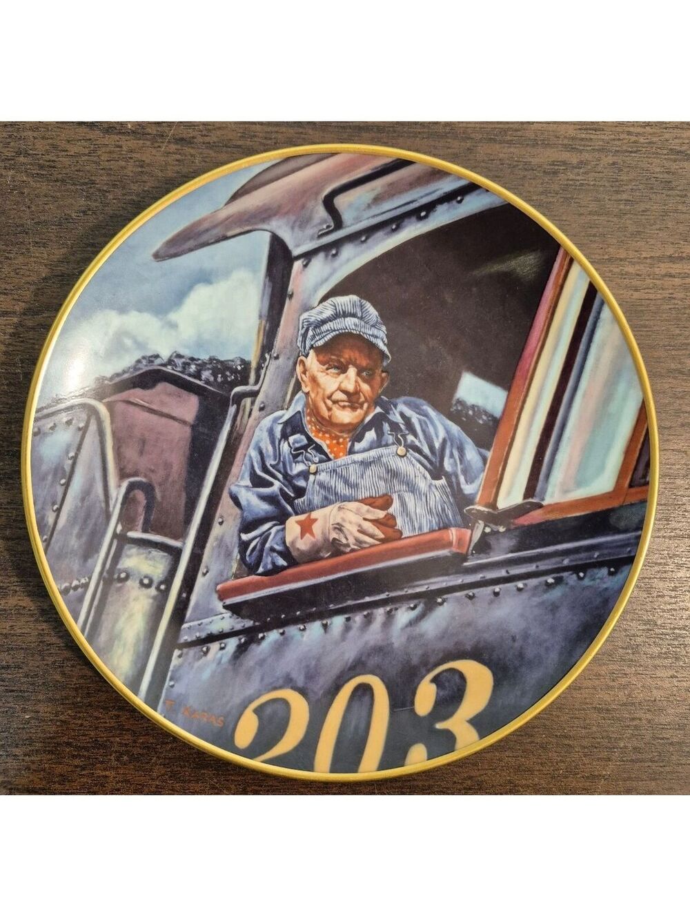 The Engineer Limited Edition Porcelain Collectible Plate by Theodore A. Xaras
